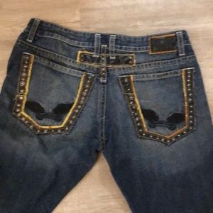 Robin’s Jean Leather Rivets Men’s Studded Bootcut